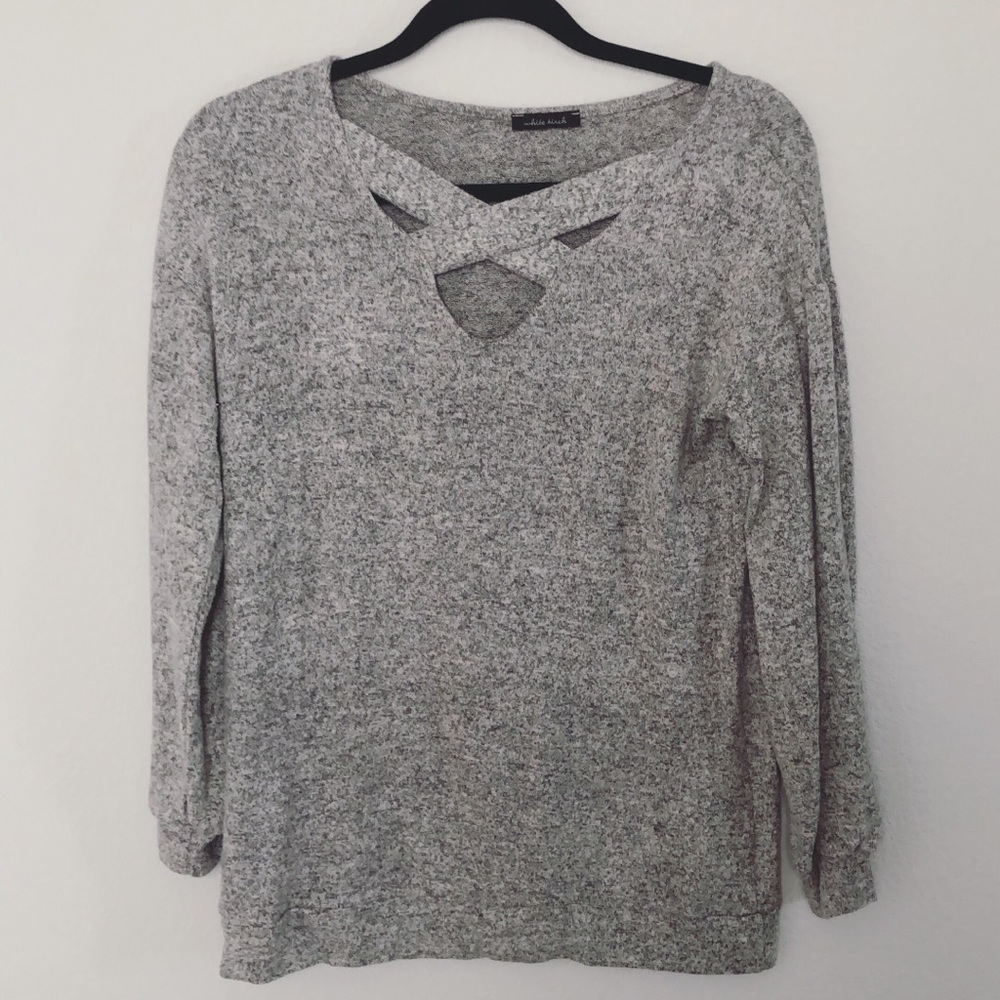 Criss-cross sweater